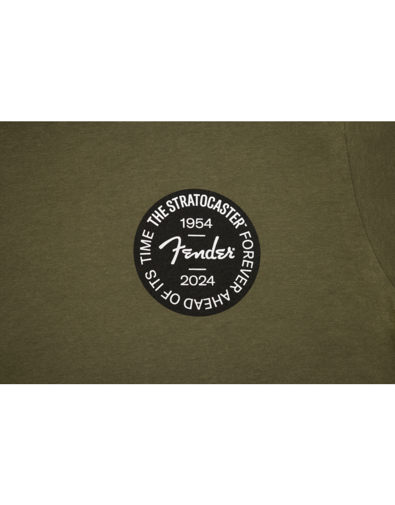 Fender Stratocaster™ 70th Anniversary Badge Tee, Olive, L