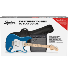 Squier Affinity Series™ Stratocaster® HSS Pack, Maple Fingerboard, Lake Placid Blue, Gig Bag, 15G