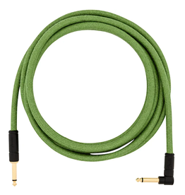 Fender 10ft Angled Cable Pure Hemp Green