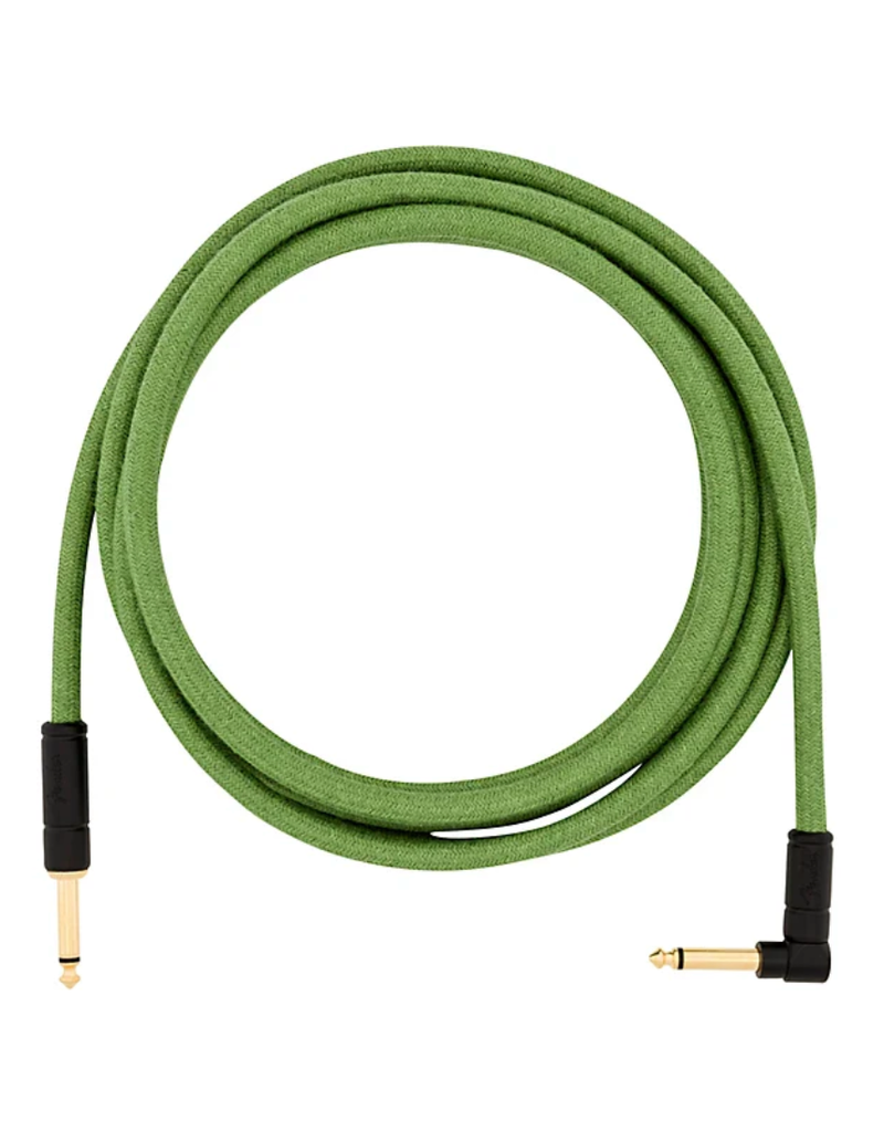 Fender 10ft Angled Cable Pure Hemp Green