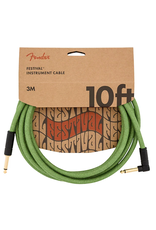 Fender 10ft Angled Cable Pure Hemp Green