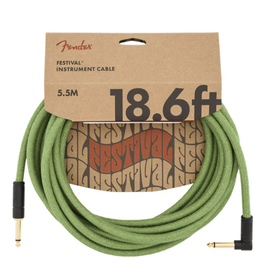 Fender 18.6ft Angled Cable Hemp Green