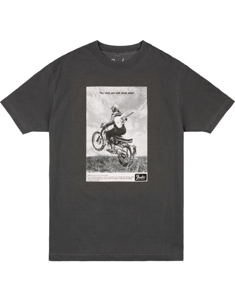 Fender Vintage Ad Biker Tee - Graphite XL