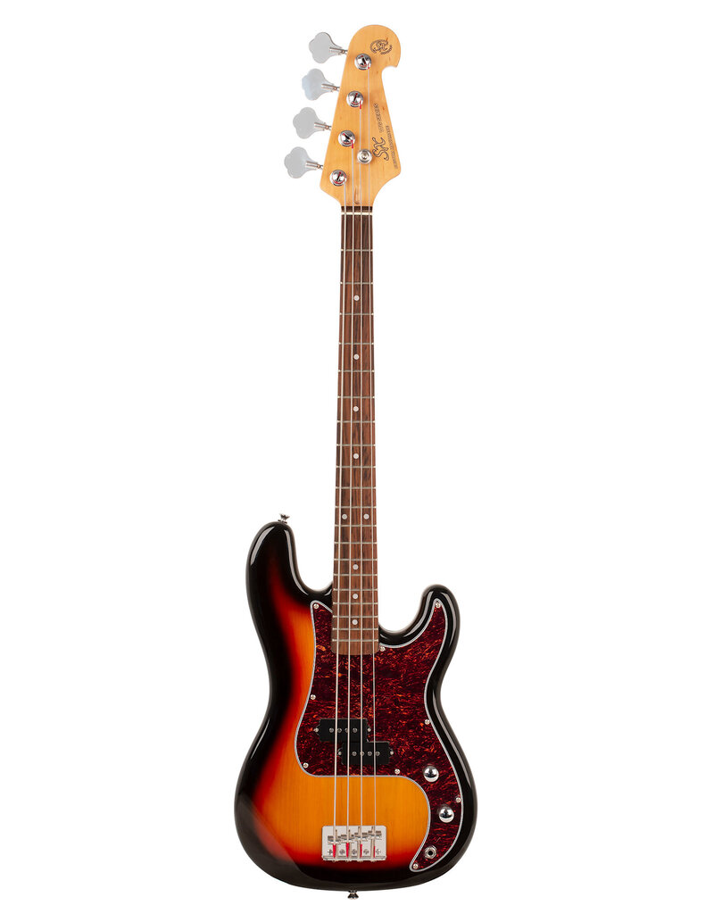 SX 3/4 Scale Bass Guitar P-Style with 10 watt Amp and Gig Bag - Sunburst
