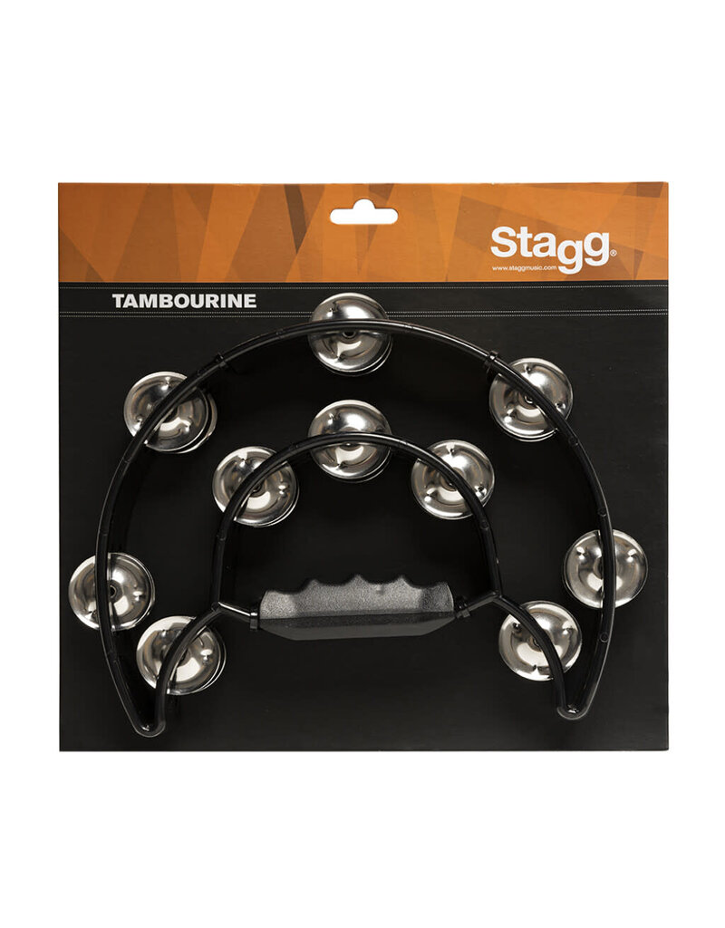Stagg Cutaway plastic tambourine with 20 jingles