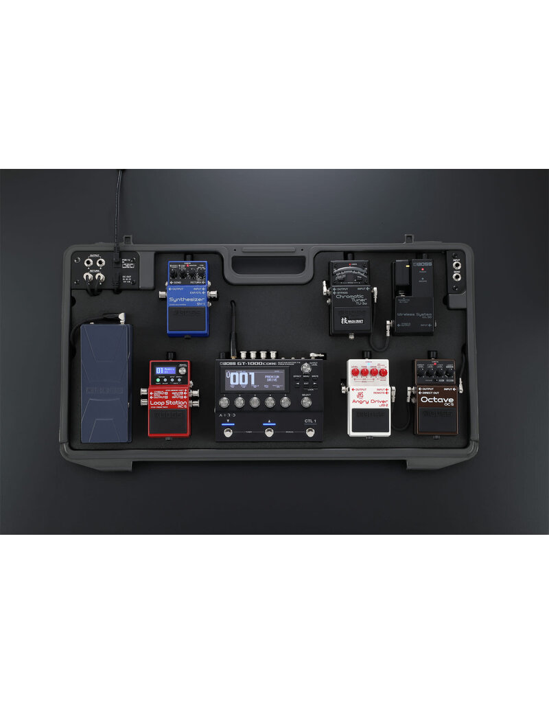 Boss BCB90X PEDAL BOARD Accommodates a variety of pedal sizes