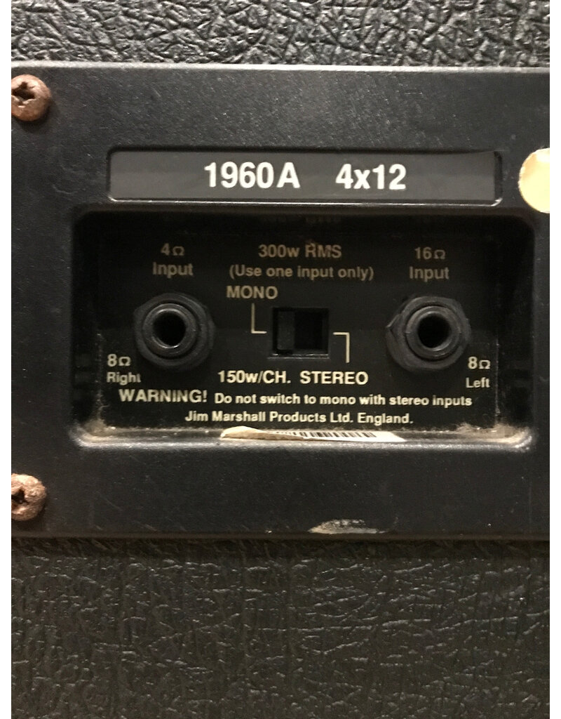 Marshall USED Marshall 1960A 4x12 Guitar Cabinet