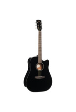 Cort Earth 60CE Black Guitar with Pickup Solid Top