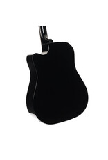 Cort Earth 60CE Black Guitar with Pickup Solid Top
