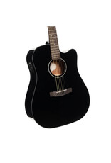 Cort Earth 60CE Black Guitar with Pickup Solid Top