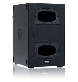 QSC KS112 2000W active, Ultra-Compact subwoofer; 12-inch woofer; 4 x swivel caster