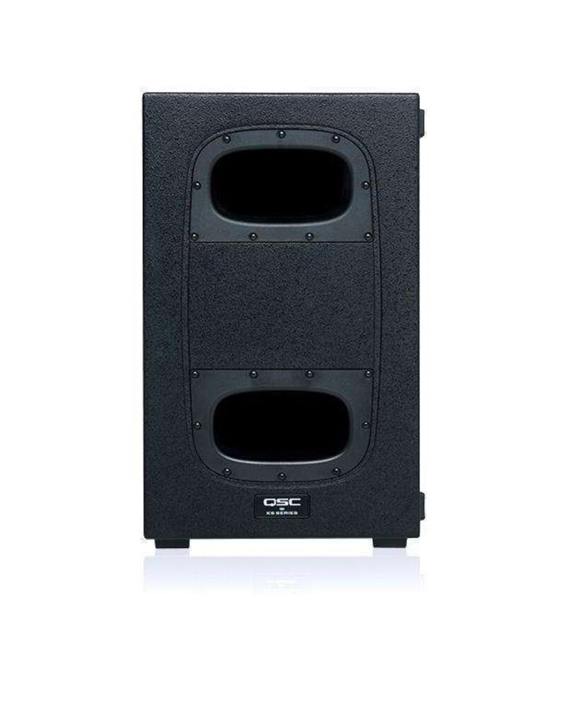 QSC KS112 2000W active, Ultra-Compact subwoofer; 12-inch woofer; 4 x swivel caster