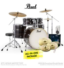 Pearl EXX  EXPORT PLUS  22" FUSION PLUS KIT PACKAGE - AMETHYST TWIST - NEW!