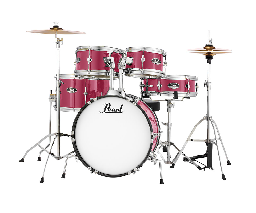 Roadshow Junior Pink Metallic 5pc with Harware and Cymbals - 16