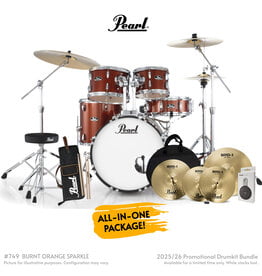 Pearl ROADSHOW-PLUS 20" FUSION DRUM KIT  PACKAGE - BURNT ORANGE