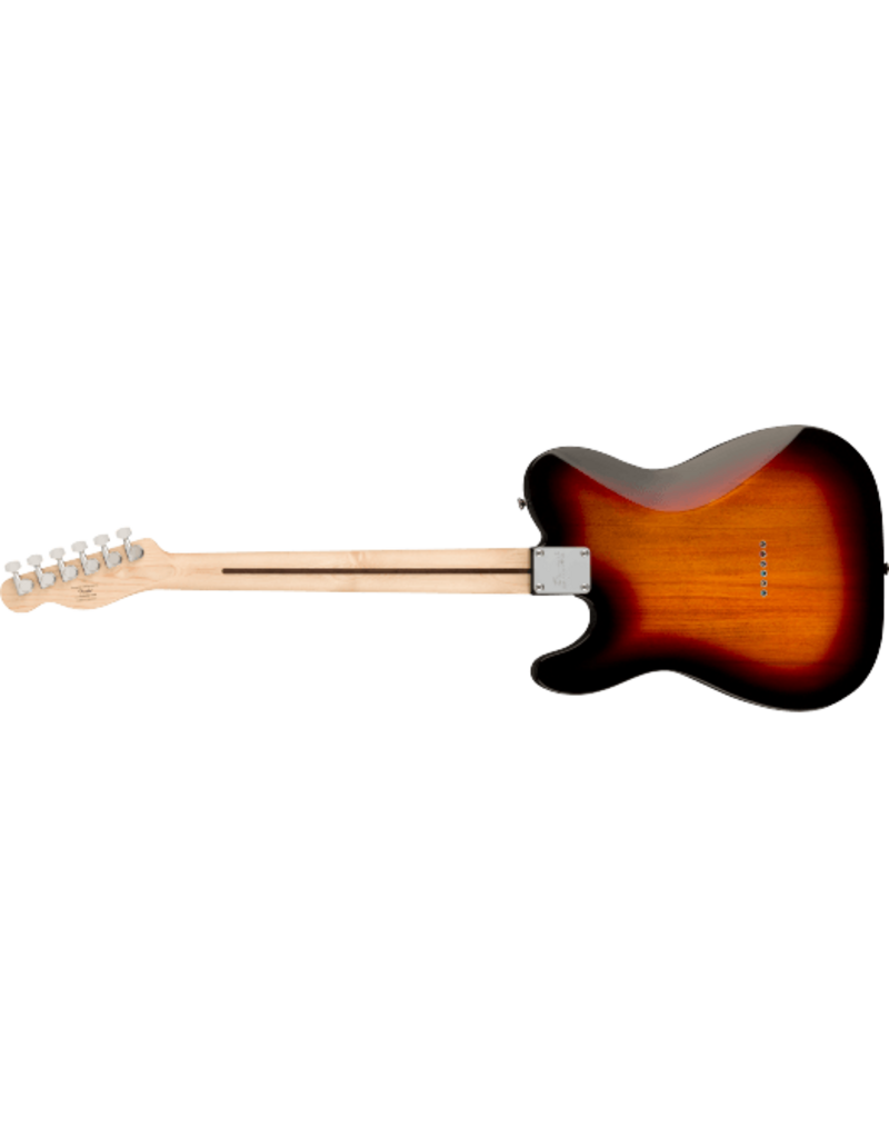 Squier Affinity Series® Telecaster®, Maple Fingerboard, Black Pickguard, 3-Color Sunburst
