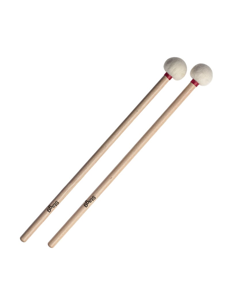 Stagg SMTIM Timpani mallets with maple handle and 1.4" (35 mm) felt head