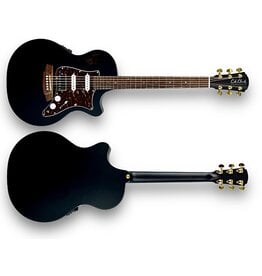 Cole Clark Thinline True Hybrid All Blackwood HSS Black
