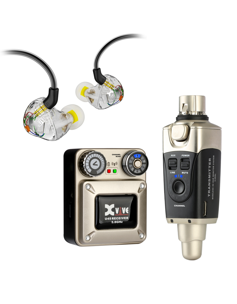 XVIVE U45T9 IN EAR MONITOR SYSTEM 5.8GHZ WITH T9