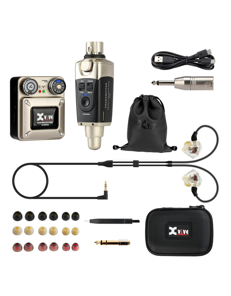 XVIVE U45T9 IN EAR MONITOR SYSTEM 5.8GHZ WITH T9