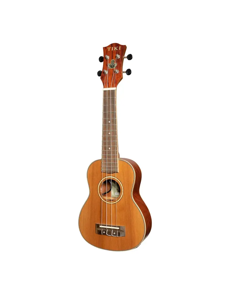 TIKI Cedar S/Top Soprano Uke w/pu with case