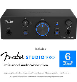 Fender QUANTUM LT2 2x2 USB-C AUDIO INTERFACE