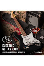 SX HSS 4/4 Guitar Pack - Black + SX10 amp