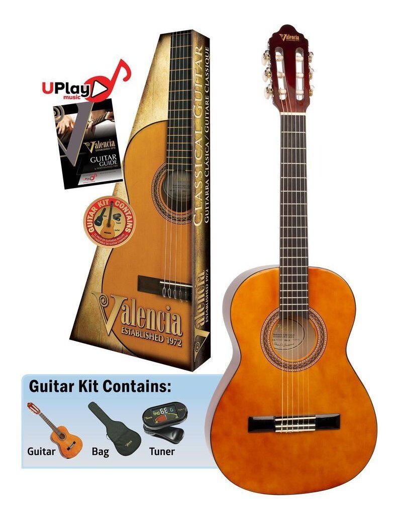 Valencia 3/4 Size Beginner Guitar Kit