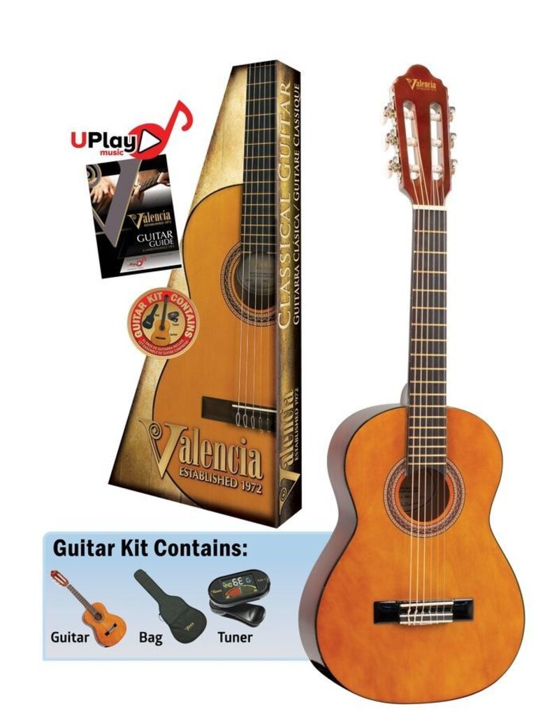 Valencia 1/4 Size Beginner Guitar Kit