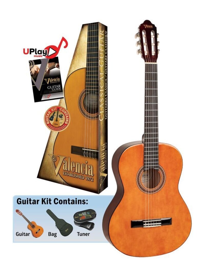 Valencia 4/4 Size Beginner Guitar Kit