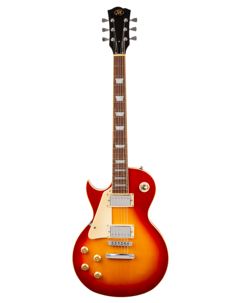 SX LP style Cherry Sunburst LEFTIE - Guitar Pack