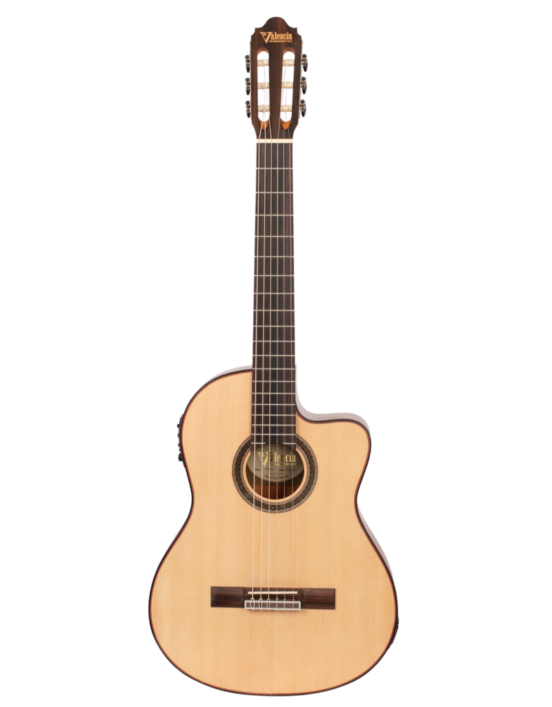Valencia 4/4 Solid Sitka Spruce Classical C/way with Pick up