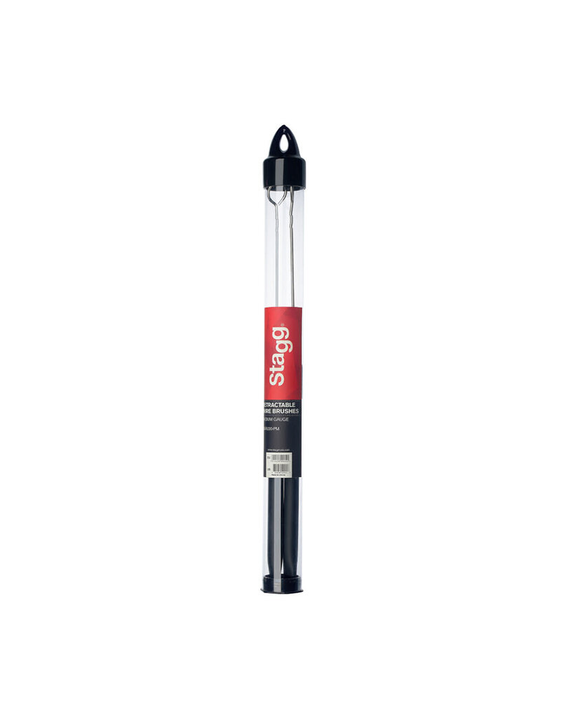 Stagg Stagg Telescopic Wire Brushes rubber handle
