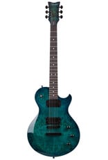 Schecter Solo-II Standard  Ocean Blue Burst Burl