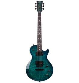 Schecter Solo-II Standard  Ocean Blue Burst Burl
