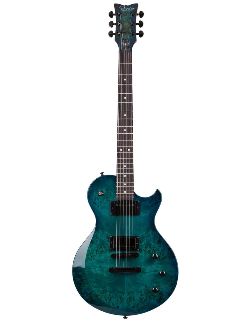 Schecter Solo-II Standard  Ocean Blue Burst Burl
