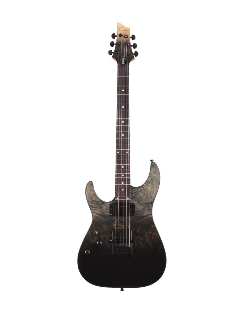 Schecter C-1 Standard LH  Black Fade Burst Burl
