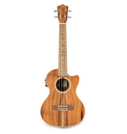 Lanikai Acacia Solid Top Series Tenor AC/EL Ukulele in Natural Satin Finish Includes 20mm Lanikai Padded Gig Bag