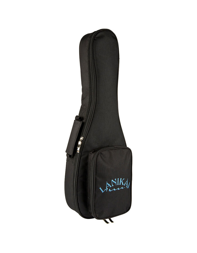 Lanikai Acacia Solid Top Series Tenor AC/EL Ukulele in Natural Satin Finish Includes 20mm Lanikai Padded Gig Bag