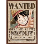 JIGSAW PUZZLE ONE PIECE: WANTED POSTER MONKEY D. LUFFY 208PCS (NO.208-034: 182MM X 257MM)