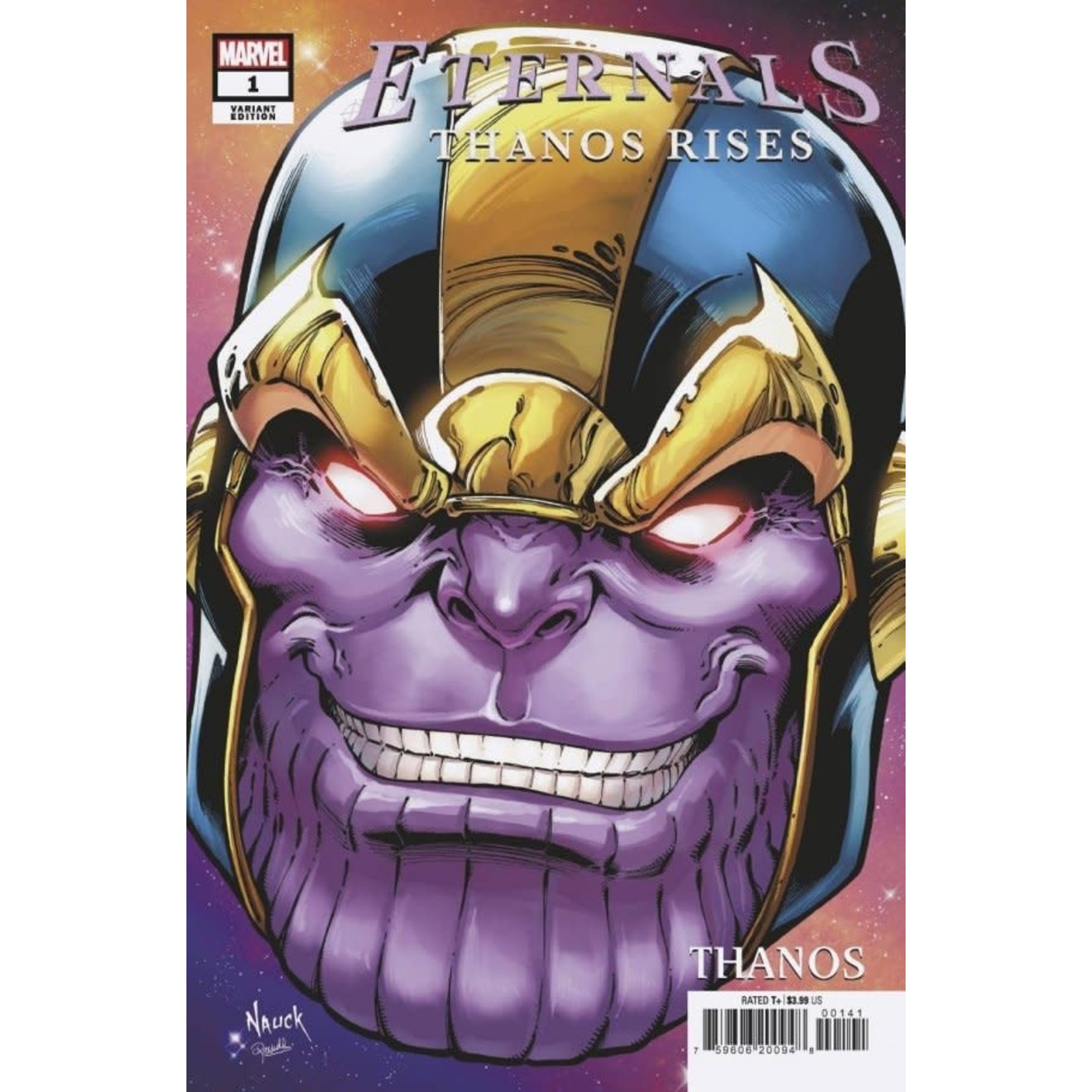 Marvel Eternals: Thanos Rises #1 Nauck Headshot Variant