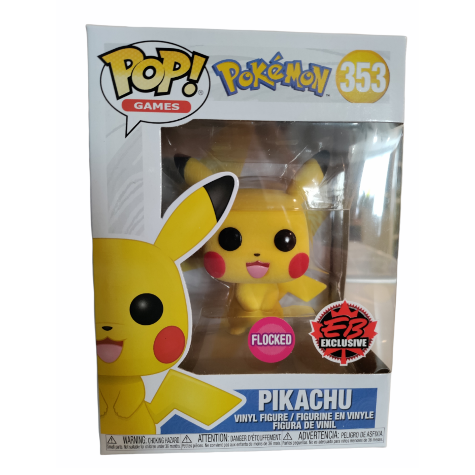 The Pokemon Company Pop Games Pokemon Exclusive - Pikachu Flocked #353
