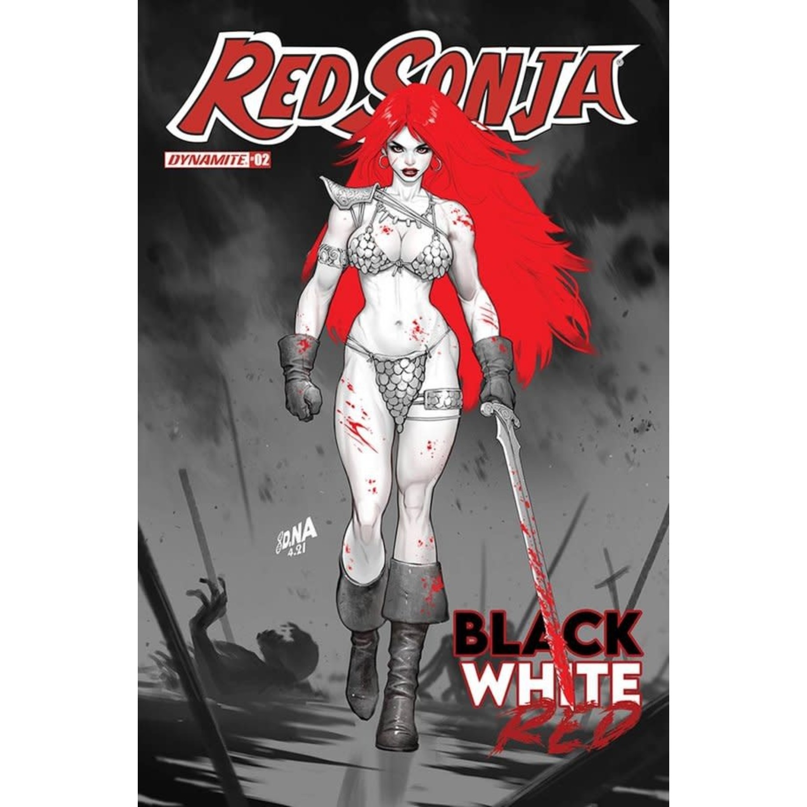 Dynamite Red Sonja: Black, White, Red #2 Cover C Nakayama
