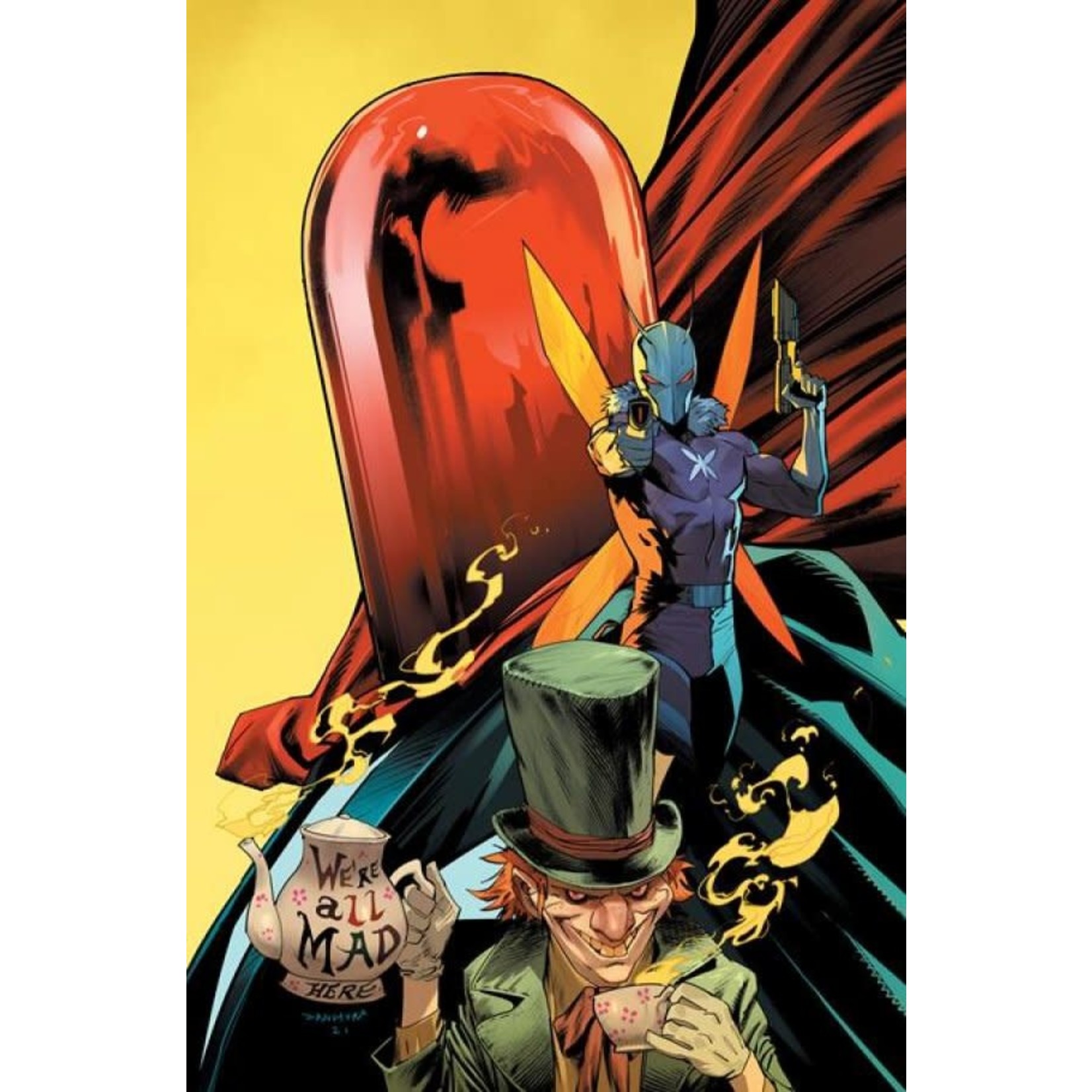 DC Comics Gotham City Villains Anniversary Giant #1 Cover F Mora Hatter Moth Red Hood Card Stock Variant