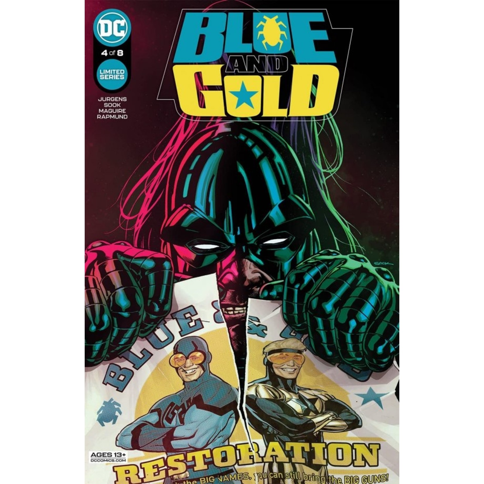 DC Comics Coffret Noel Blue & Gold 1-4
