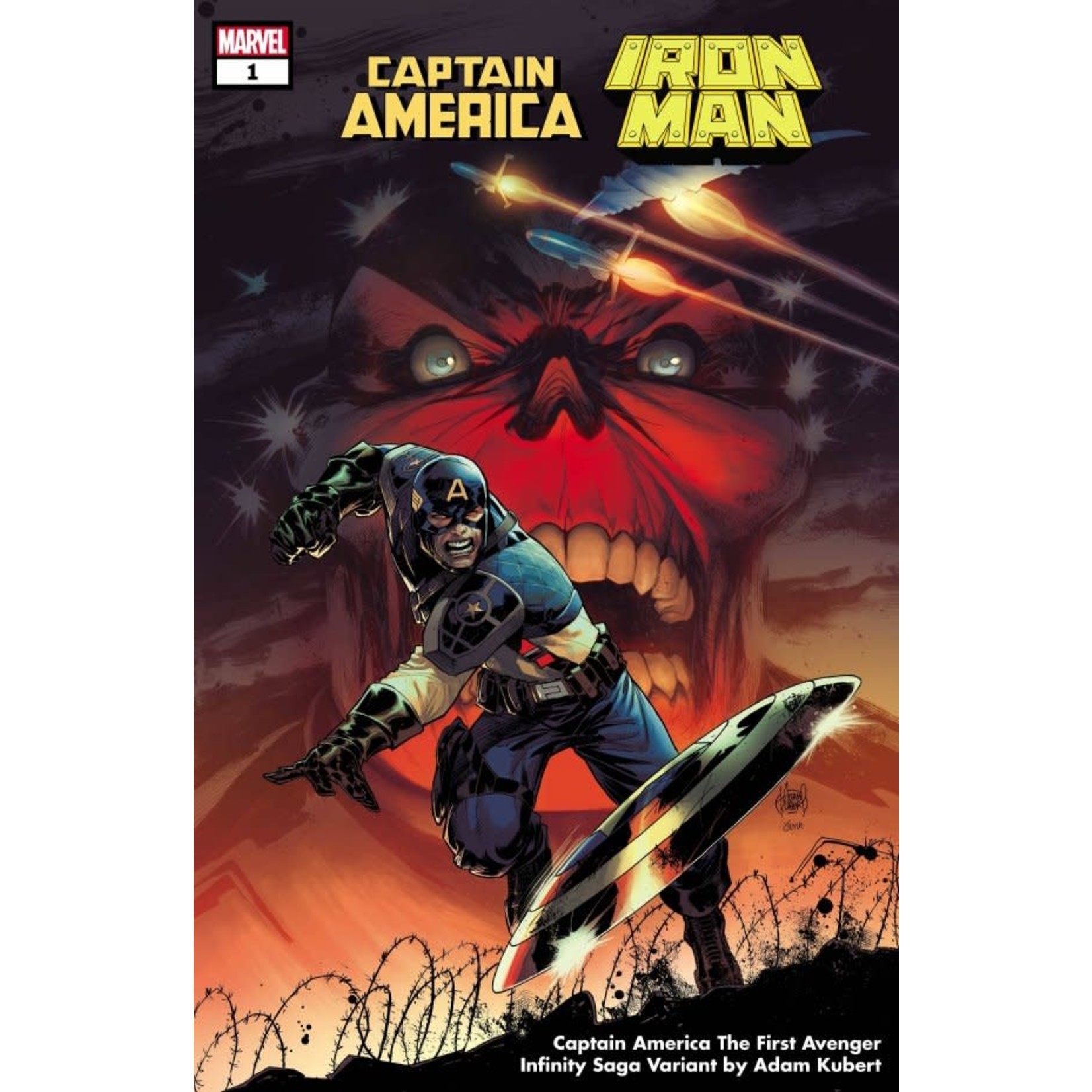 Marvel Captain America / Iron Man #1 Captain America: The First Avenger Infinity Saga Kubert Variant