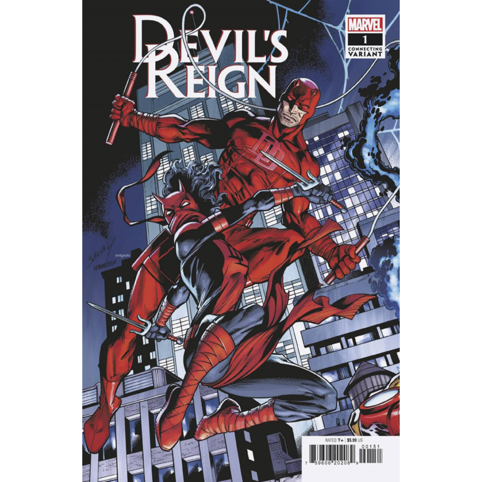 Marvel Devil's Reign #1 Bagley Connecting Variant Cover
