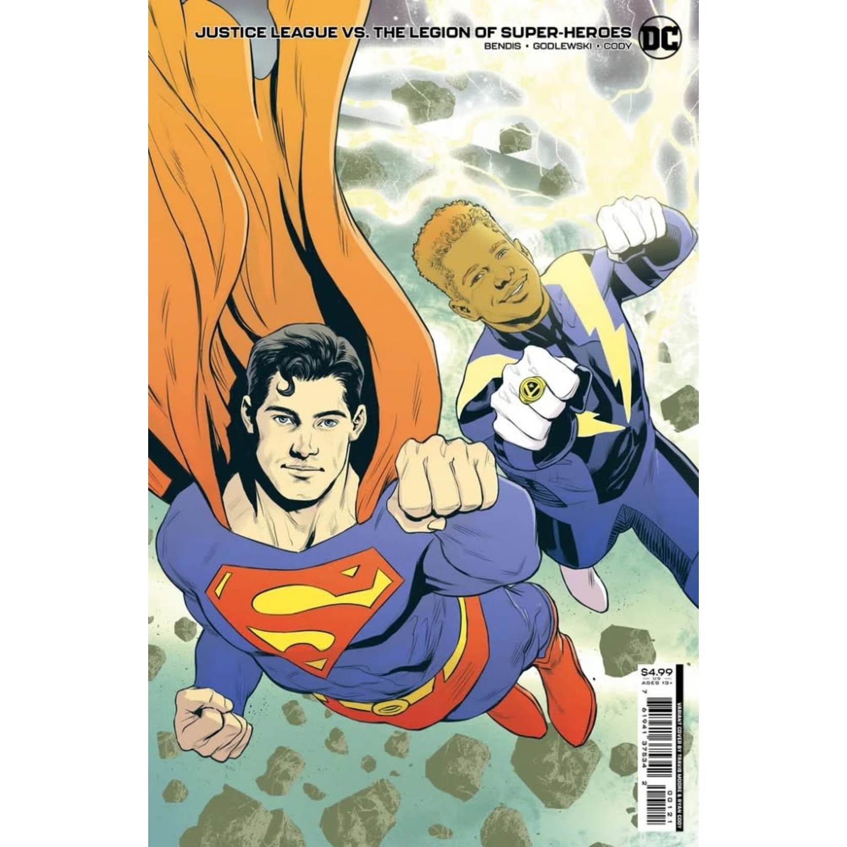 DC Comics Justice League vs. The Legion of Super-Heroes #1 Cover B Travis Moore Card Stock Variant