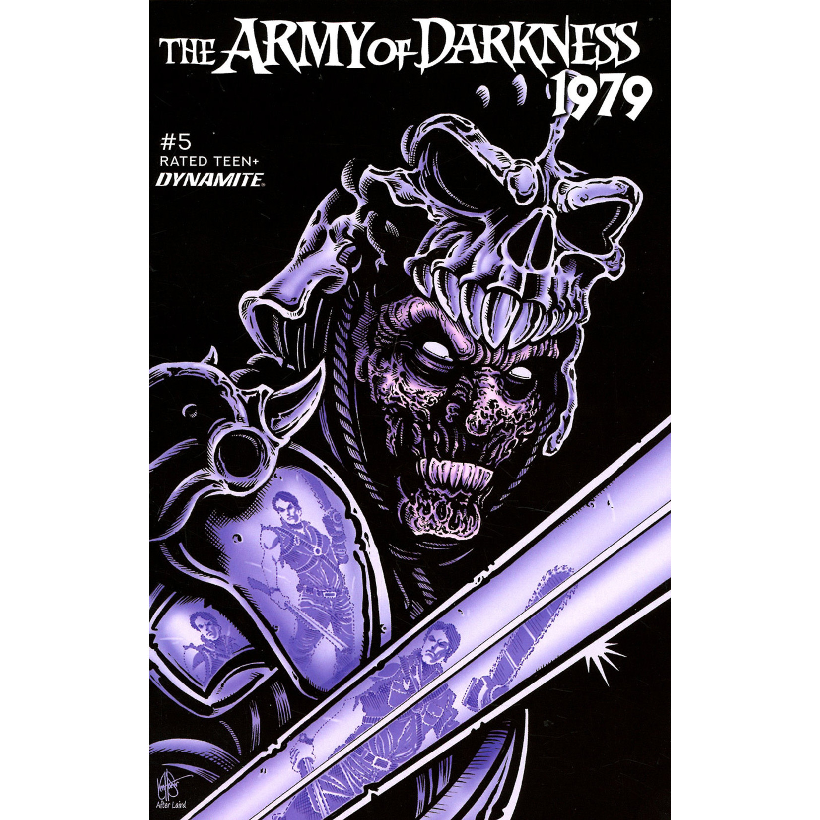 Dynamite Army Of Darkness 1979 #5 Cover L Variant Ken Haeser TMNT Homage Cover