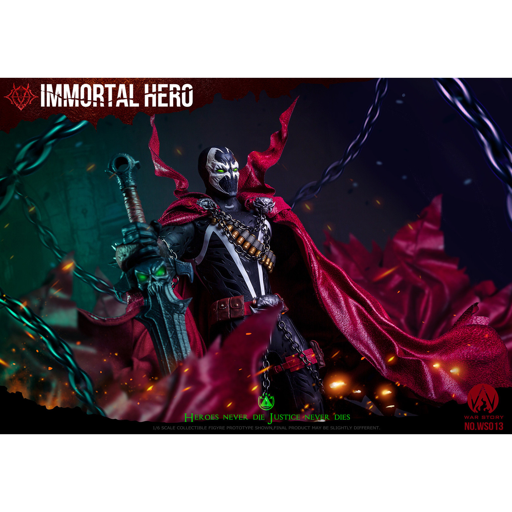 War Story Ws013 1 6 Scale Immortal Hero Spawn Arkham Cafe Coop